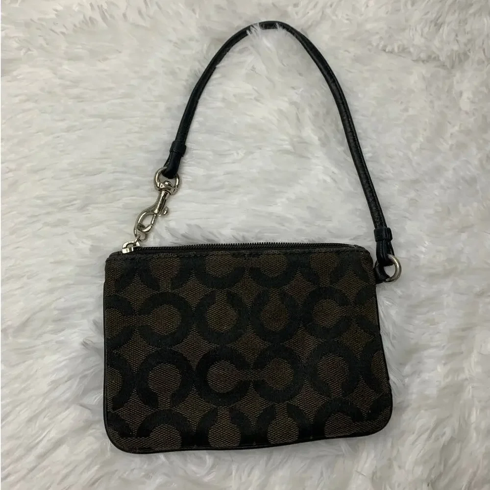 Coach Black Wristlet